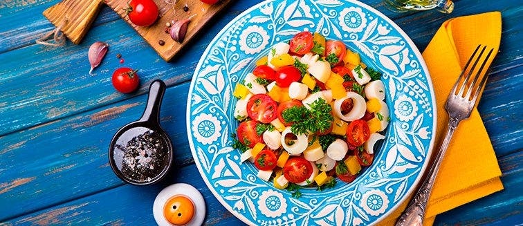 Ensalada de corazón de palmito